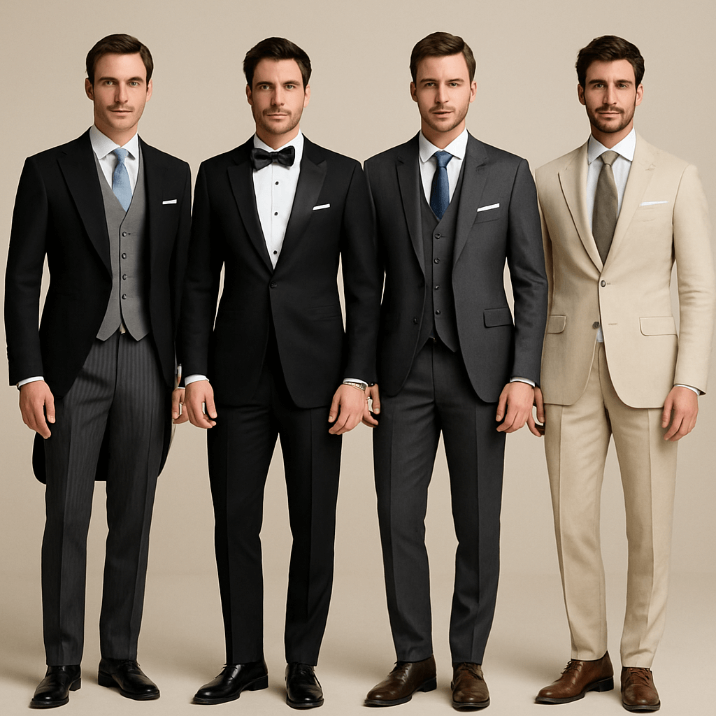Tipos de trajes para una ceremonia Emporium Junio 2025