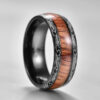 anillo cafe con diseno de madera marca calak cl sico 141703 CAFE 1