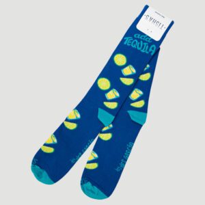 calcetines azul diseno limones marca tishas cl sico 143023 209792 1