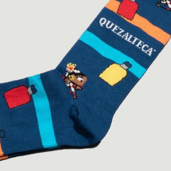 calcetines azul diseno quezalteca kutos marca tishas cl sico 157664 AZUL 2