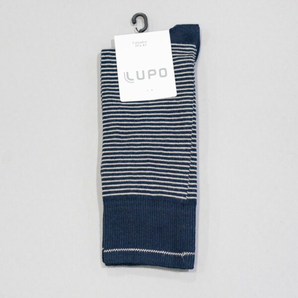 calcetines azul marino diseno de lineas marca lupo cl sico 146385 AZUL MA 1