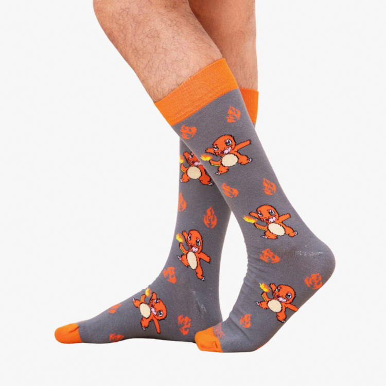 calcetines naranja estilo charmander marca tishas cl sico 163368 355038 1