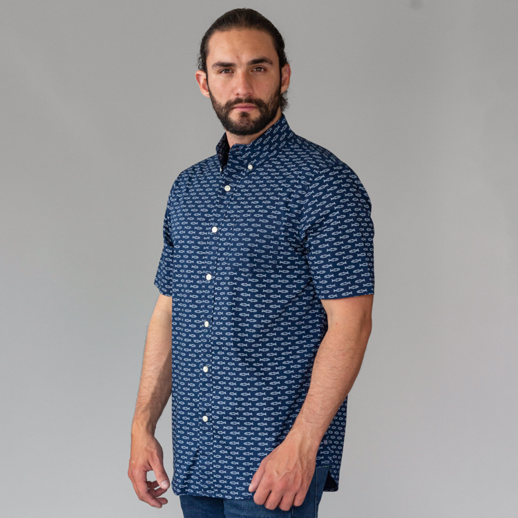 camisa azul estructura plana marca carven cl sico 142857 355509 1