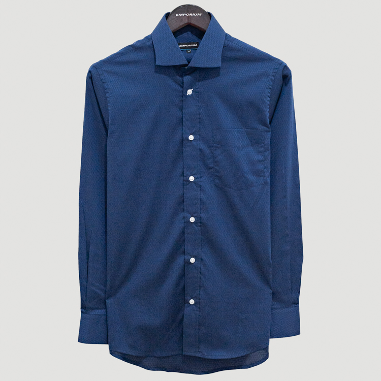 camisa azul estructura plana marca emporium cl sico 141029 AZUL 1