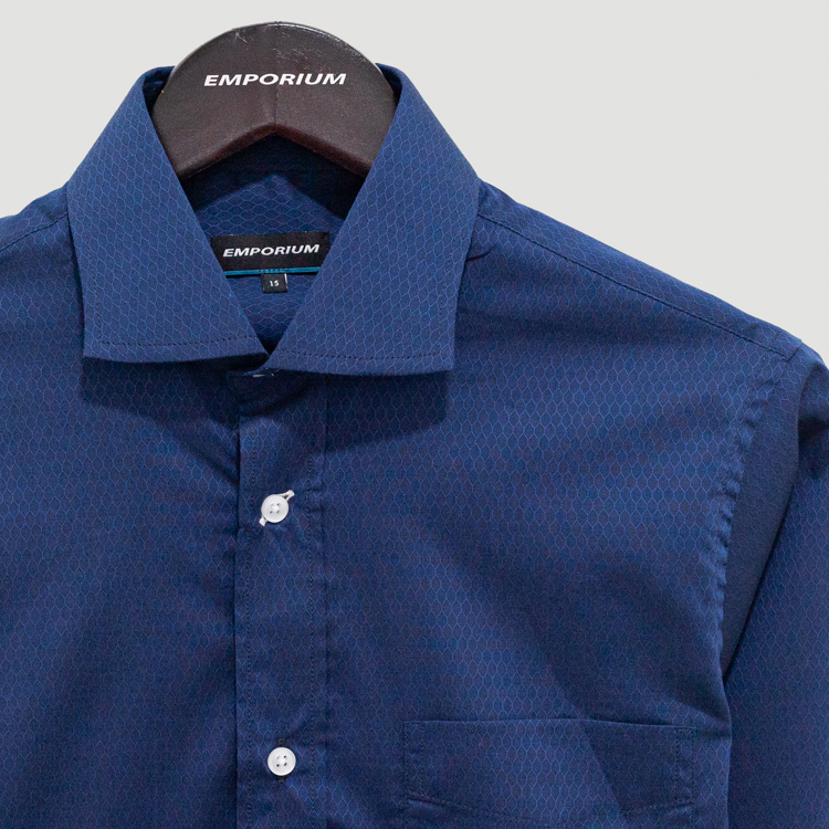 camisa azul estructura plana marca emporium cl sico 141029 AZUL 3