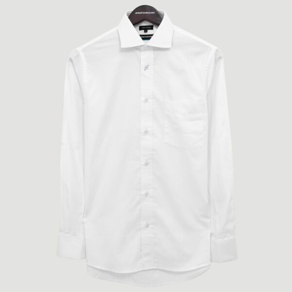 camisa blanca estructura plana marca emporium cl sico 150327 BLANCO 1