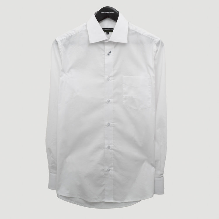 camisa blanco estructura labrada marca emporium slim 156306 324094 1