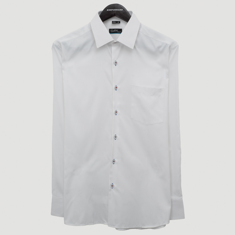 camisa blanco estructura plana marca colletti cl sico 151209 345596 1