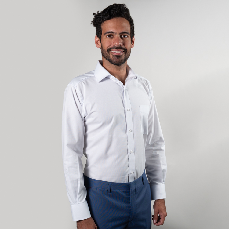 camisa blanco estructura plana marca smart slim 136237 380106