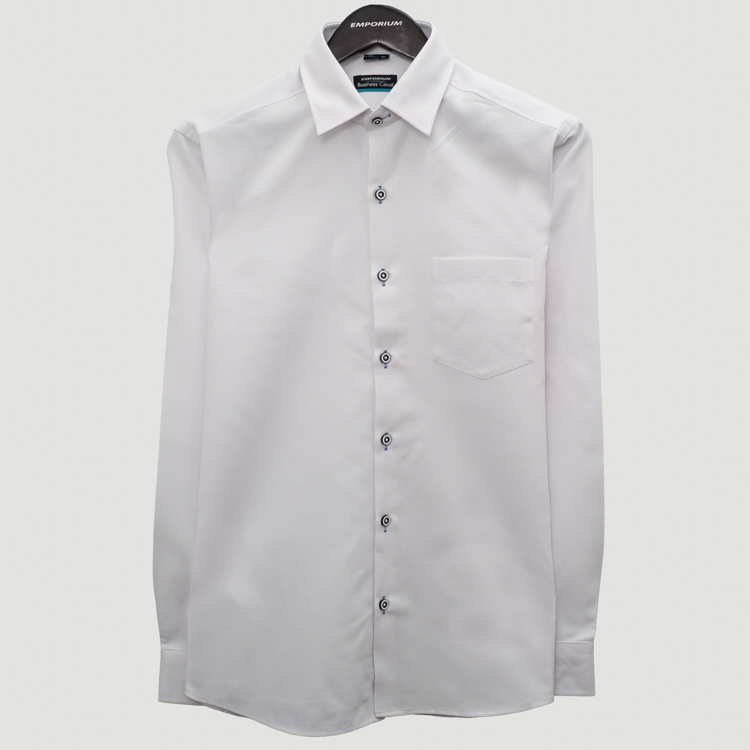 camisa casual blanco estructura plana marca business casual cl sico 155540 BLANCO 1