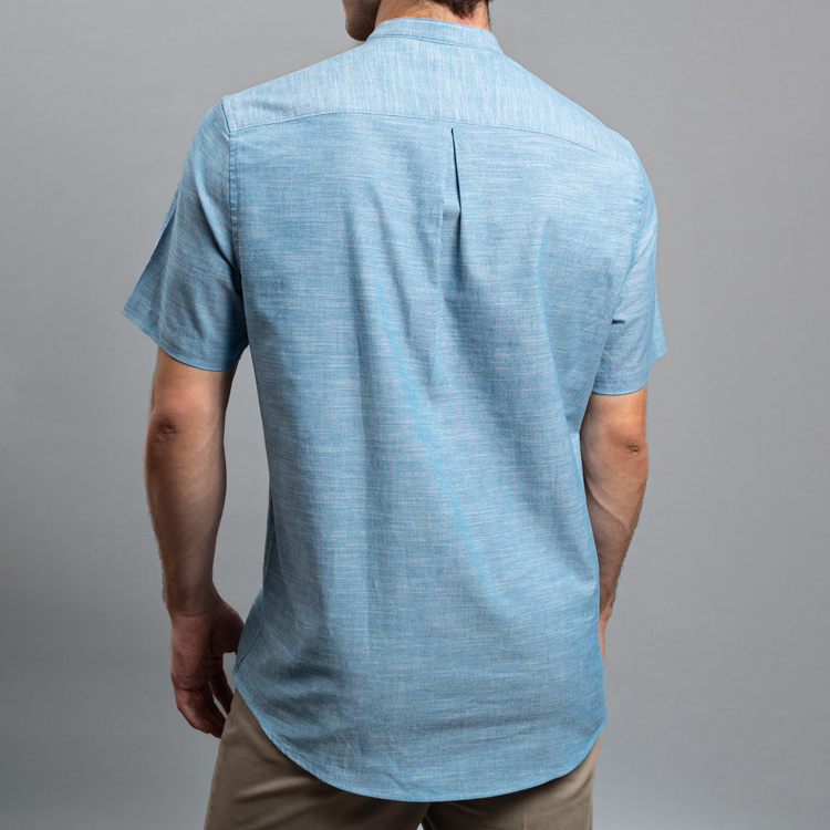 camisa casual celeste estructura plana marca carven slim 161521 CELESTE 4
