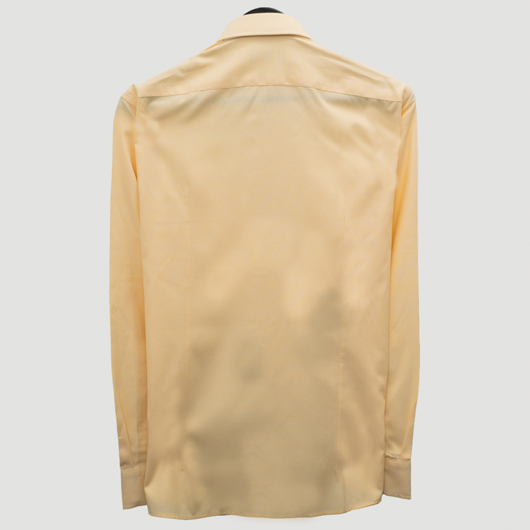 camisa formal amarillo estructura labrada marca business casual cl sico 160871 AMARILLO 4
