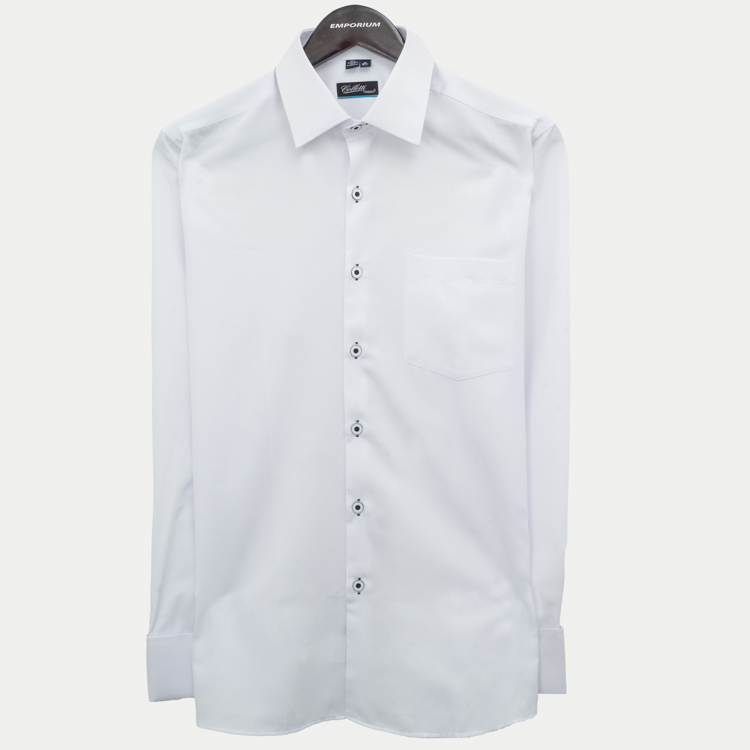 camisa formal blanco estructura plana marca colletti cl sico 155510 355061 1