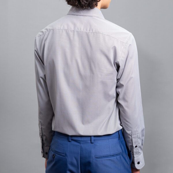 camisa gris disneo de cuadritos marca smart slim 152681 GRIS 3