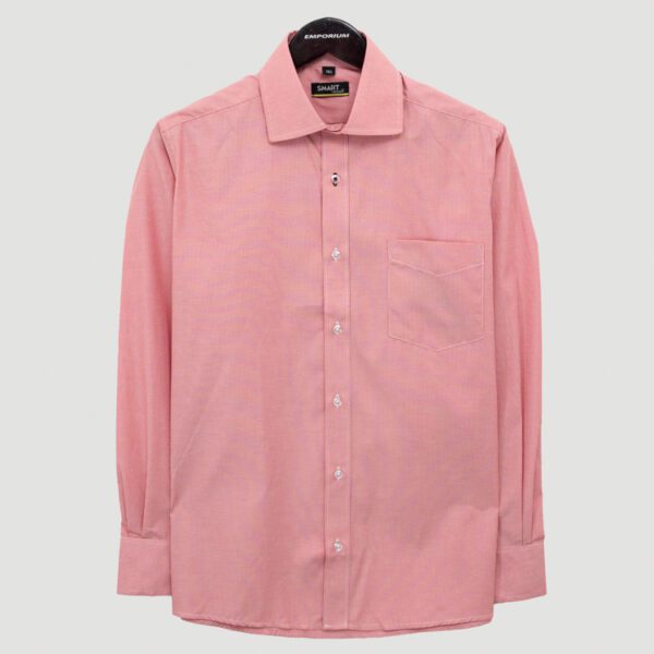 camisa roja diseno de lineas marca smart slim 148218 ROJO 1