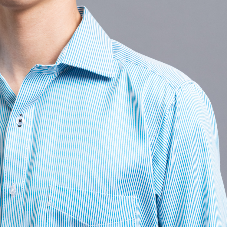 camisa turquesa diseno de lineas marca smart slim 152627 TURQUESA 2