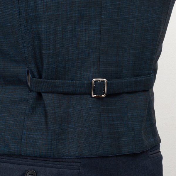 chaleco azul estructura labrada marca emporium slim 150519 AZUL 2