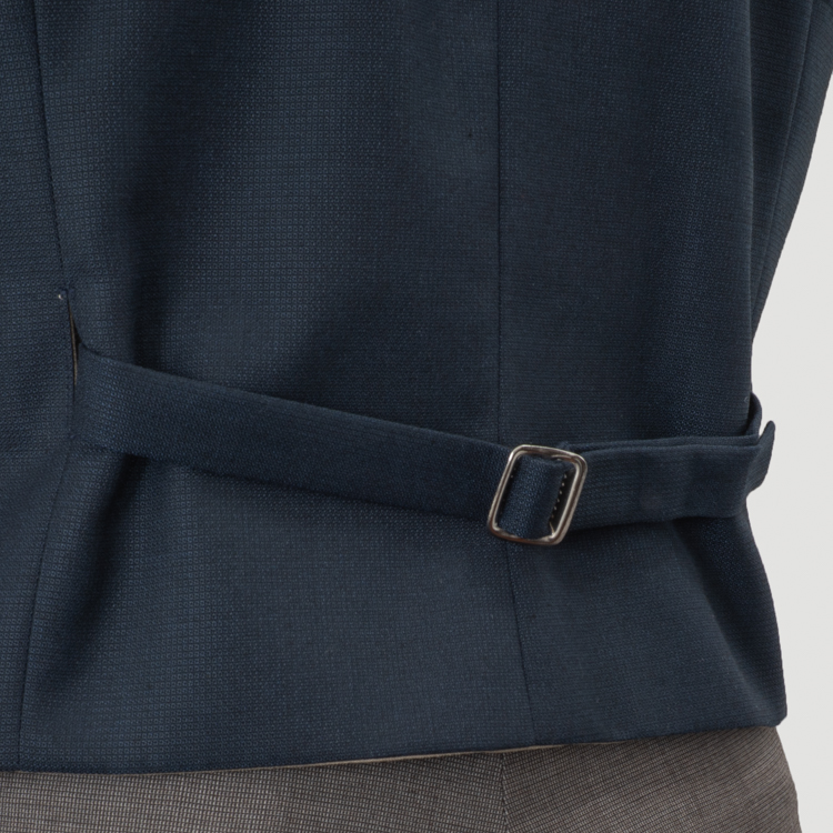 chaleco beige reversible azul estructura labrada marca emporium slim 159602 AZUBEIG 4