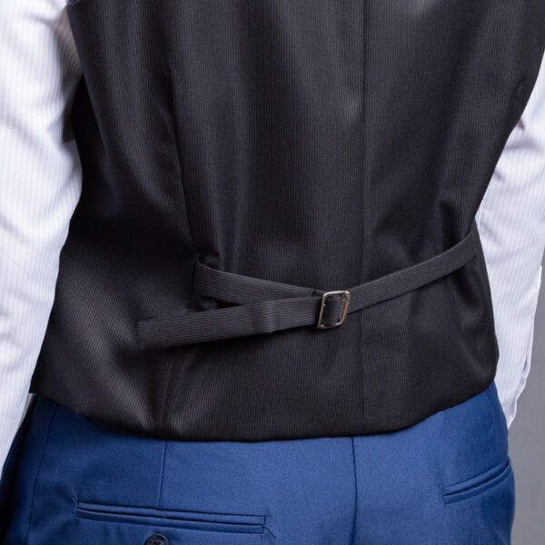 chaleco reversible azul y negro estructura labrada marca emporium slim 152727 AZULNEG 2