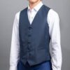 chaleco reversible azul y negro estructura labrada marca emporium slim 152727 AZULNEG 3