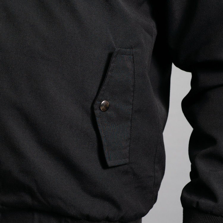 chumpa negro estructura plana marca monkey jackets cl sico 160281 NEGRO 4
