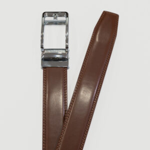 cincho caf estilo liso hebilla cromada marca buckle cl sico 143684 211643 1