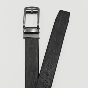 cincho negro diseno plano con hebilla metalica marca buckle cl sico 144775 222918 1