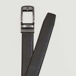 cincho negro diseno plano con hebilla metalica marca buckle cl sico 144777 222920 1