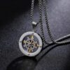 collar gris estilo compass marca calak cl sico 142235 GRIS 1