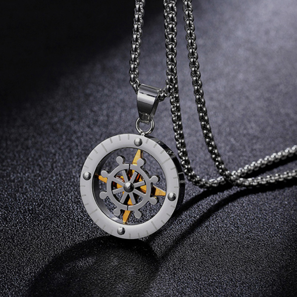 collar gris estilo compass marca calak cl sico 142235 GRIS 1