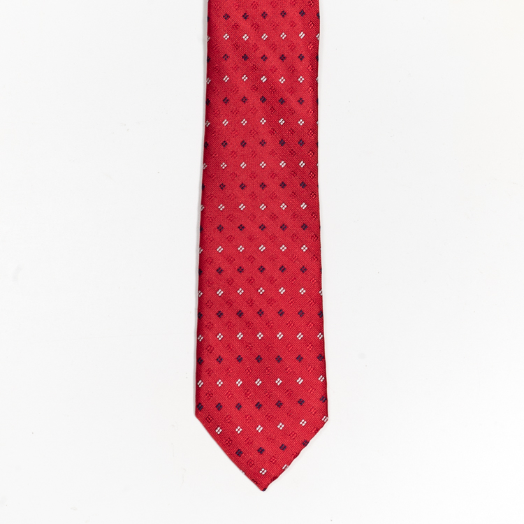 corbata rojo estructura rombos marca colletti slim 155362 298861 1