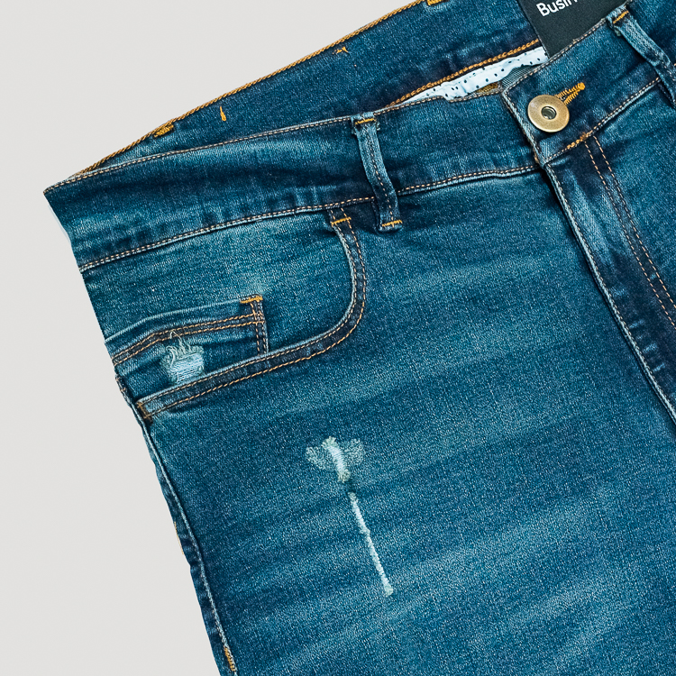 jeans azul estructura gastado marca emporium business casual 129025 AZUL 2