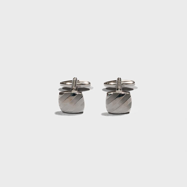 mancuernillas plateadas estructura cuadrada marca emporium cl sico 157777 PLATEADO 2