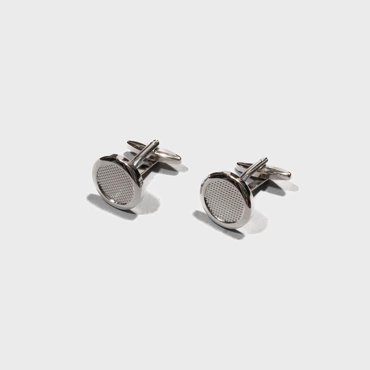 mancuernillas plateadas estructura redonda marca emporium cl sico 157773 PLATEADO 2