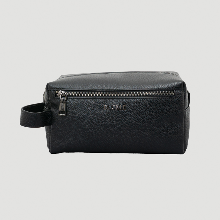 neceser negro diseno b sico con dobles cierres marca buckle cl sico 158741 NEGRO 3