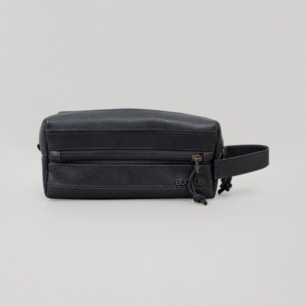 neceser negro estructura labrada marca buckle cl sico 150281 NEGRO 1