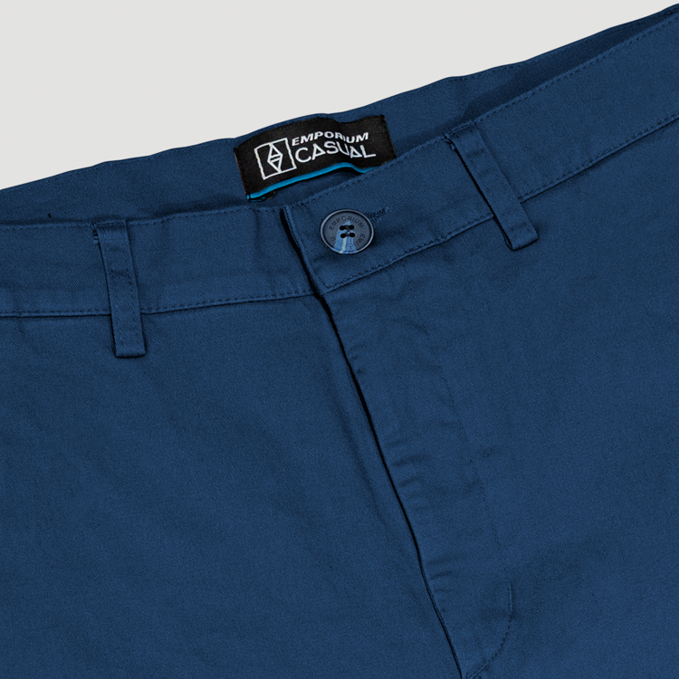 pantalon azul estructura plana marca business casual cl sico 144348 AZUL 2