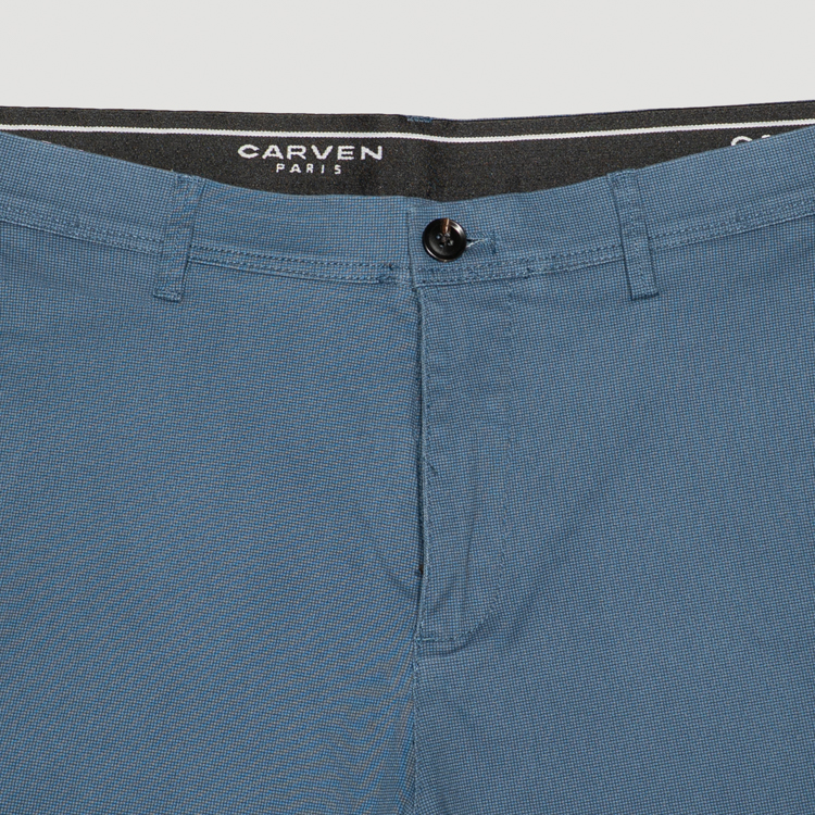 pantalon azul marino estructura plana marca carven slim 164096 AZUL MA