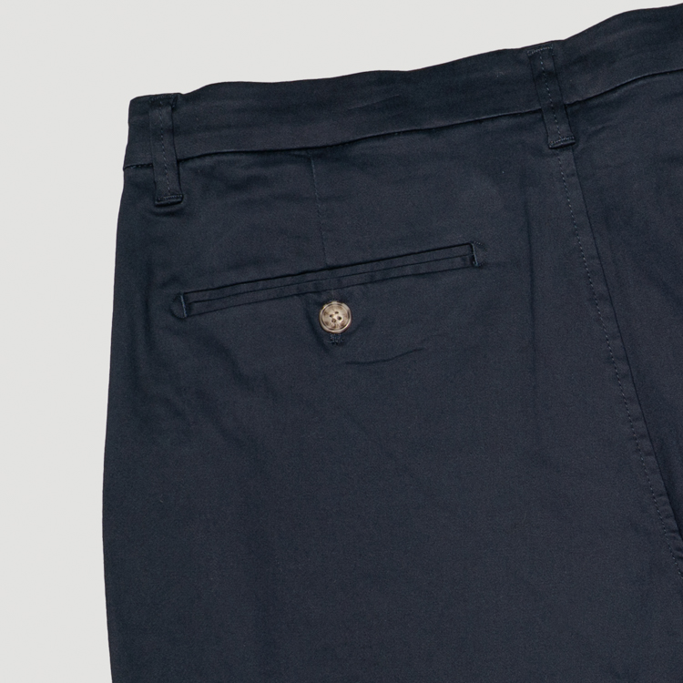pantalon azul marino estructura plana marca carven slim 167111 AZUL MA