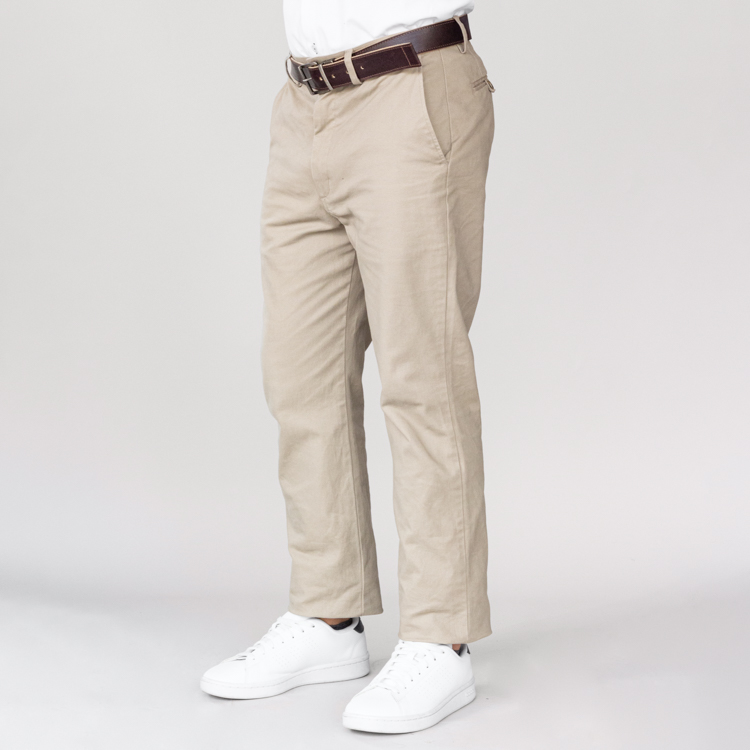 pantalon beige estructura plana lisa marca business casual cl sico 144377 216839 1