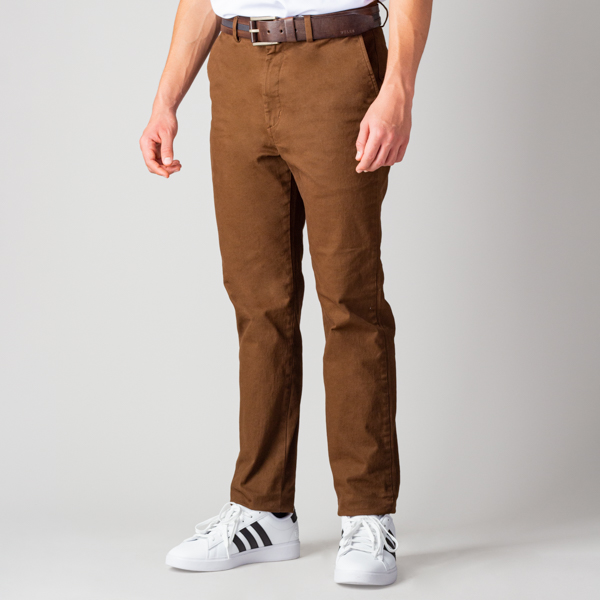 pantalon caf estructura plana marca business casual cl sico 138803 CAFE 1
