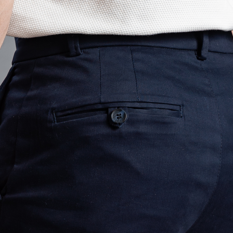 pantalon casual azul estructura plana marca business casual cl sico 159993 AZUL 3