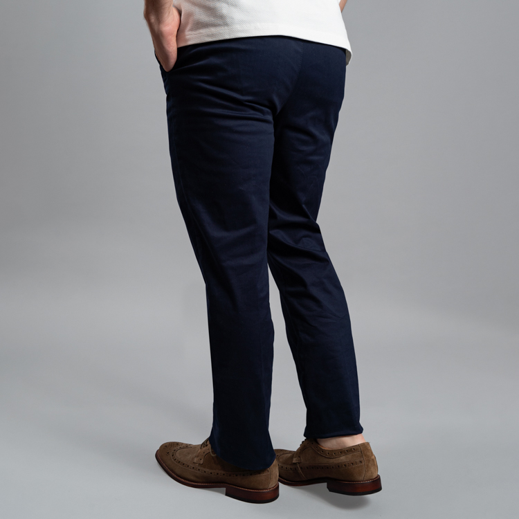 pantalon casual azul estructura plana marca business casual cl sico 159993 AZUL 4