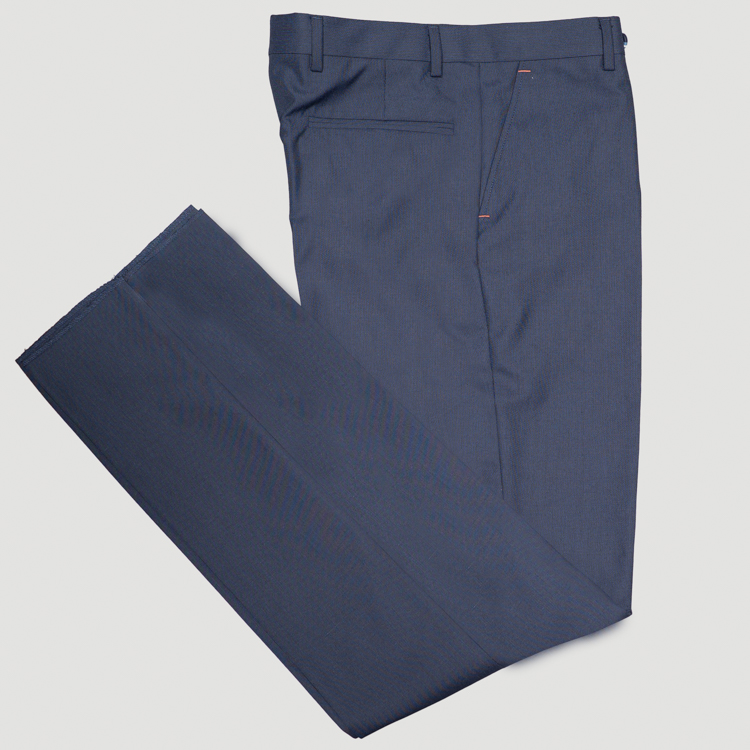 pantalon formal azul estructura plana marca emporium cl sico 159965 354648 1