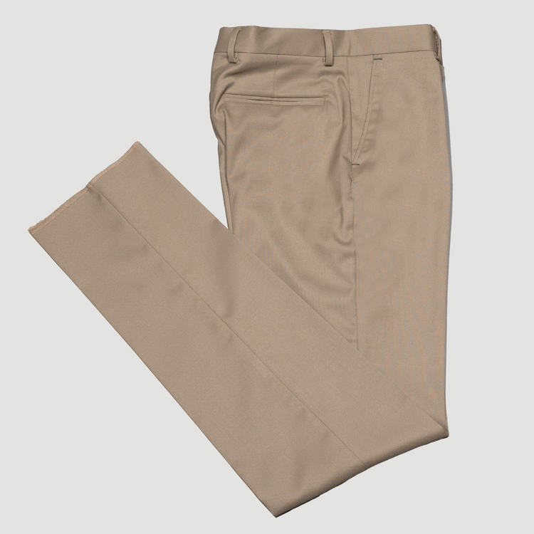 pantalon formal beige estructura plana marca emporium slim 159944 357529 1