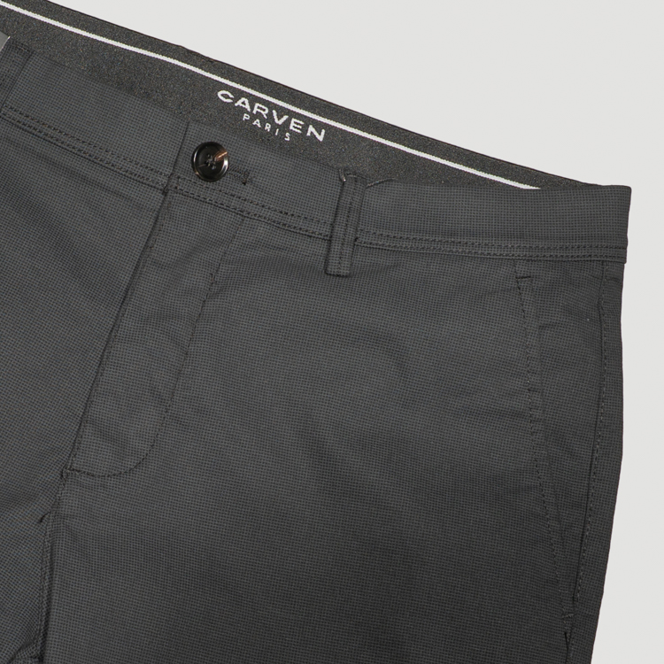 pantalon negro estructura plana marca carven slim 164089 NEGRO