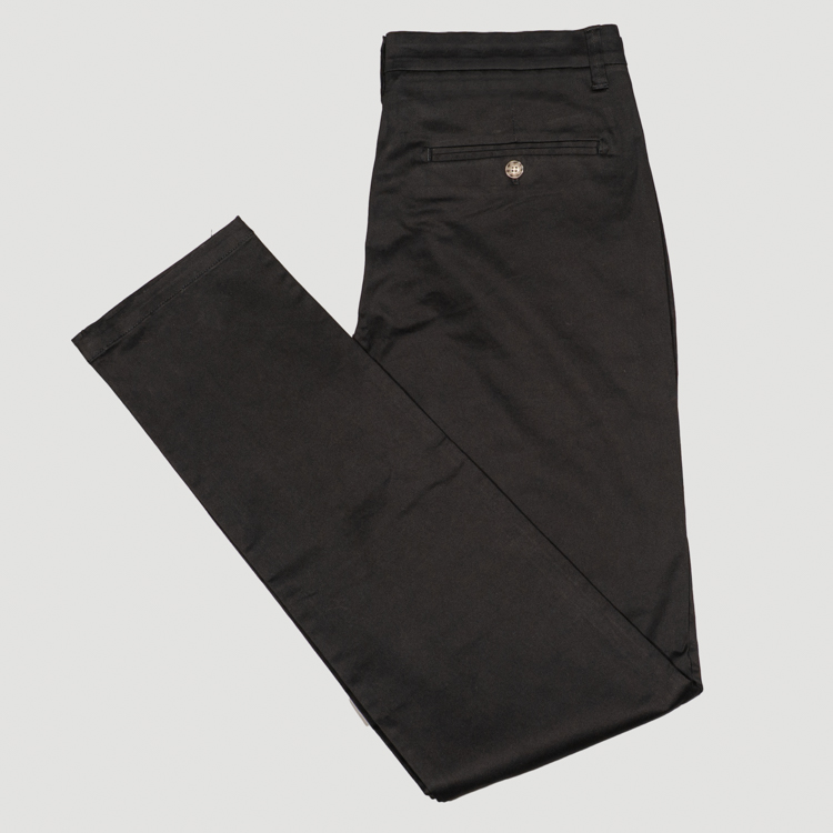 pantalon negro estructura plana marca carven slim 167104 NEGRO