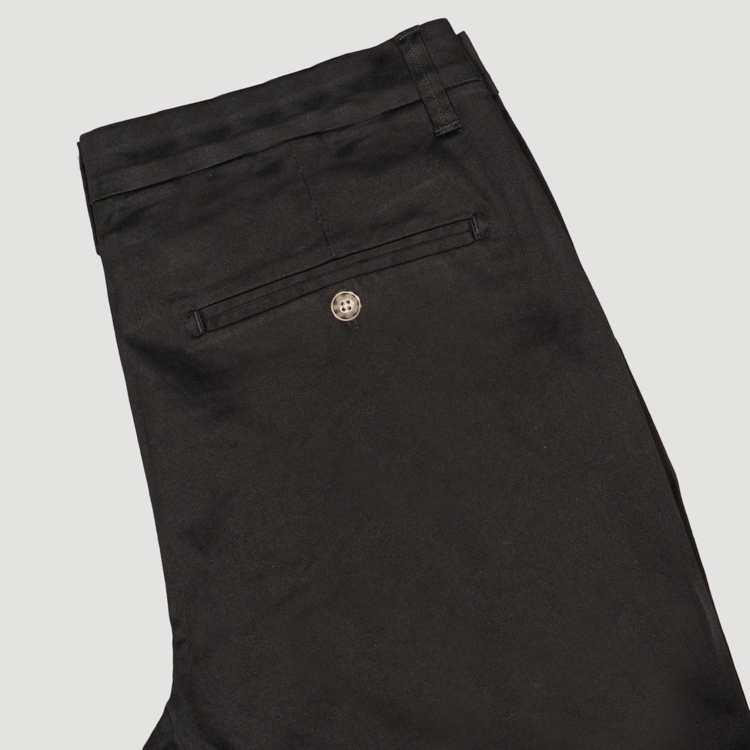 pantalon negro estructura plana marca carven slim 167104 NEGRO