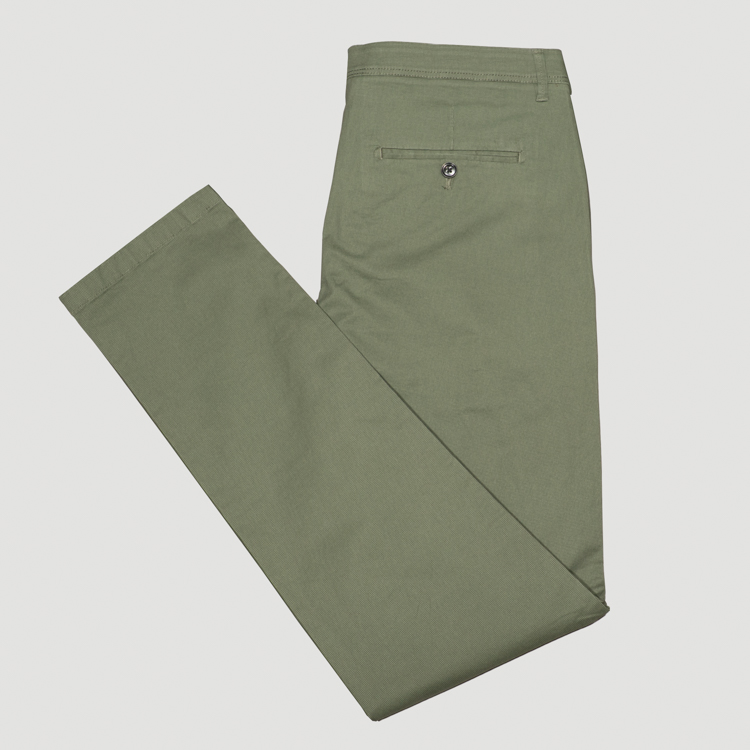pantalon verde estructura plana marca carven slim 164103 VERDE