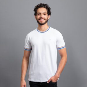 playera blanca estructura contraste marca carven slim 155817 296533 1